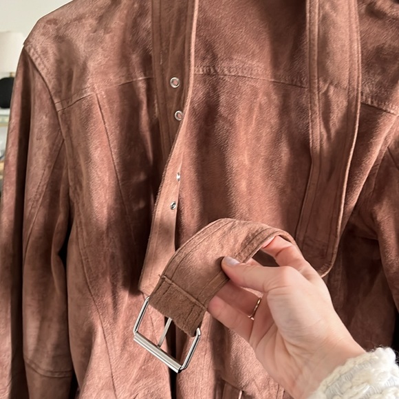 Blank NYC Suede Leather Jacket - Blush - Picture 5 of 7